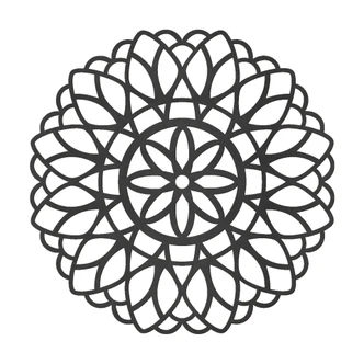MDF Decoratie Mandala - Bloem van het Leven 