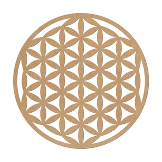 MDF Decoratie Naturel Flower of Life MDF Decoratie Naturel Flower of Life