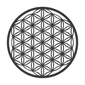 MDF - Väggdekorationer i trä - Livets blomma MDF - Väggdekorationer i trä - Livets blomma