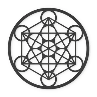 MDF Decoratie Metatron Cube 