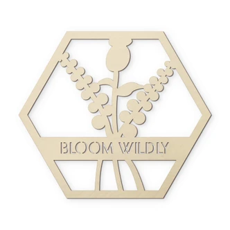 Decoro in legno - Bloom Wildly 
