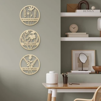 Decoro in legno - Wildflower 