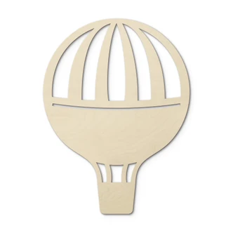 Holzdeko Pappel - Fesselballon 