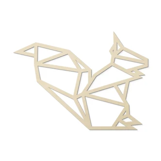 Hout – Origami Eekhoorn – populierenhout 
