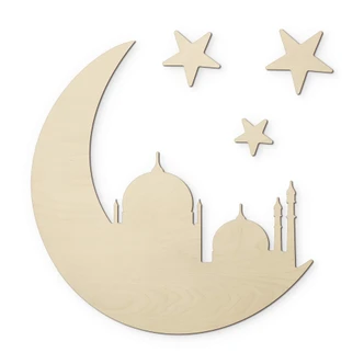 Decoro in legno Ramadan - Notti arabe 
