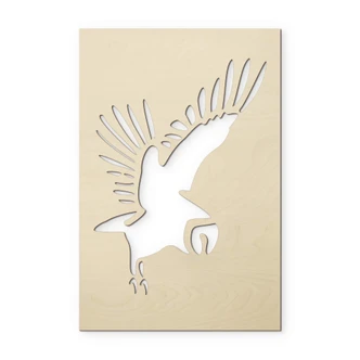 Decoro in legno - Gufo 