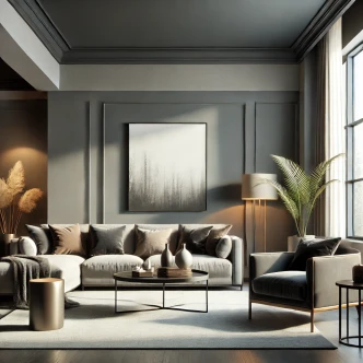 Grå halvmatt Väggfärg I Chic Chia | skapa en elegant, modern atmosfär | THE COLOR KITCHEN 