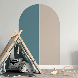 Muursticker Arches set van 2 - Petrol en Taupe Muursticker Arches set van 2 - Petrol en Taupe