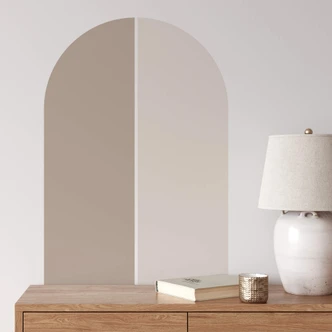 Muursticker Arches set van 2 - taupe en beige Muursticker Arches set van 2 - taupe en beige