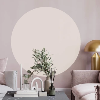 Vinilo decorativo círculo beige - redondo 