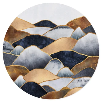 Sticker Mural Fredriksson - Collines dorées 