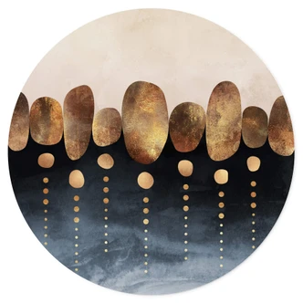 Wandtattoo Fredriksson - Natürliche Abstraktion - Rund 