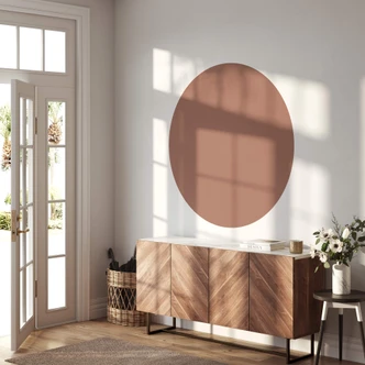 Wandtattoo Kreis rostrot - Rund 