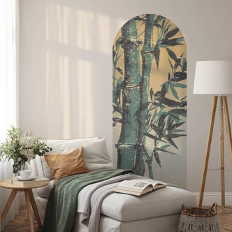 Muursticker Bamboe Arch Muursticker Bamboe Arch