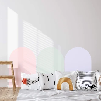 Muursticker Pink Arch Muursticker Pink Arch