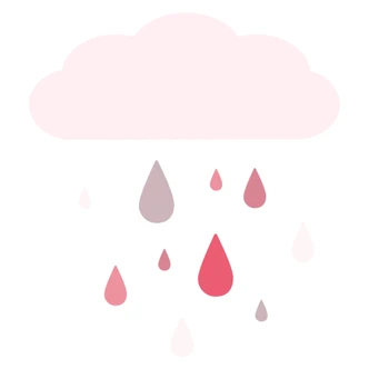 Colourful Drops Pink Wall sticker 