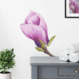 Wandtattoo Aufblühende Magnolienknospe Watercolor 