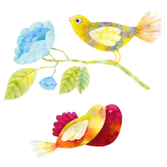 Wall sticker Blanz - Birds in the Woods 