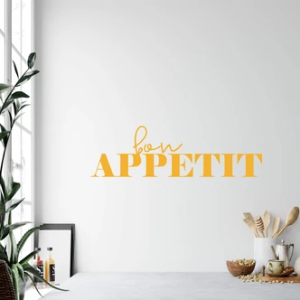 Muursticker Bon Appetit 