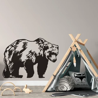 Muursticker Beren Silhouet 