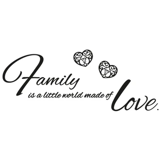 Muursticker Family is a little world… 