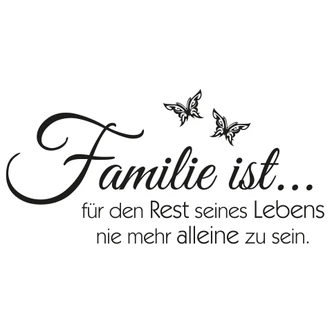 Wandtattoo Famlie ist... 03 
