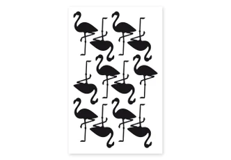 Adeisivo murale Set di fenicotteri 