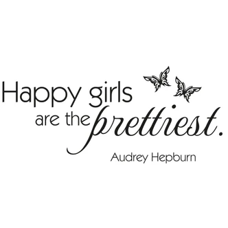 Adesivo murale Happy girls are 03 