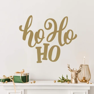 Wandtattoo Weihnachten Schriftzug Ho ho ho  