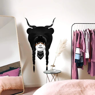 Adesivo murale Ireland - Bear Warrior - Bärenkriegerin 