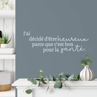 Wandtattoo J’ai décidé d’être heureux 