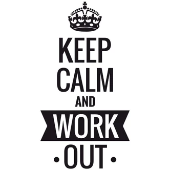 Adesivo  - Keep calm and work out 
