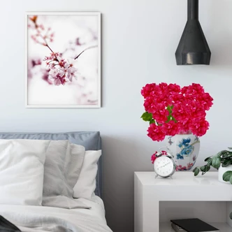 Wandtattoo Kleinstrauchrose in Vase 