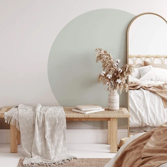 Zelfklevende Wandcirkel Mint - Cirkel Muursticker 