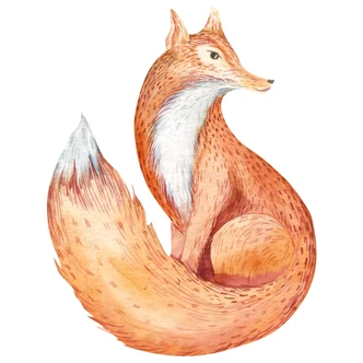 Muursticker Kvilis - Trotse Vos 