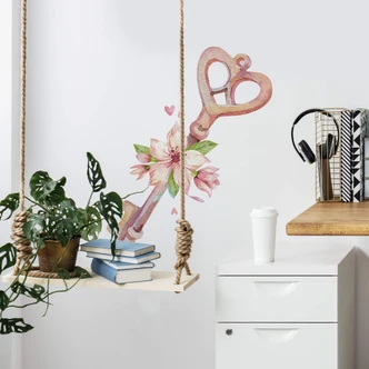 Wandtattoo Kvilis - Liebesschlüssel 