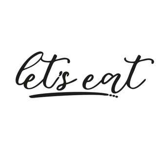 Wallsticker - let's eat 