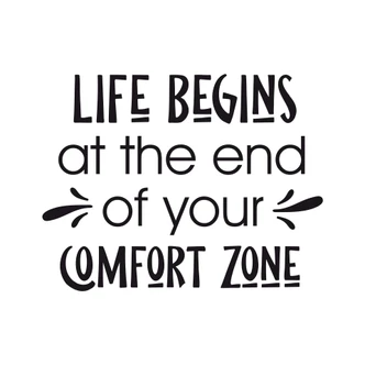 Wandtattoo Life begins at the end of 