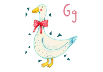 Muursticker Loske G is van Gans 