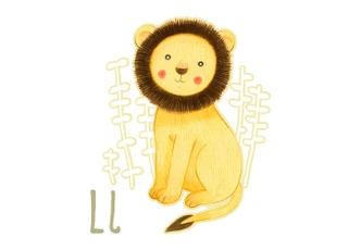 Muursticker Loske L is van Leeuw 