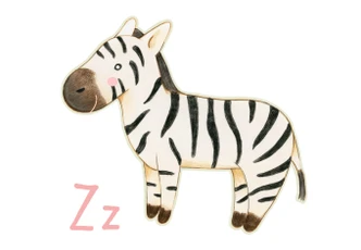 Muursticker Loske Z is van Zebra 
