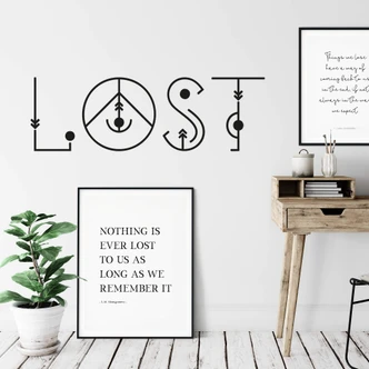 Wandtattoo Lost  - Jugendwort 2020 