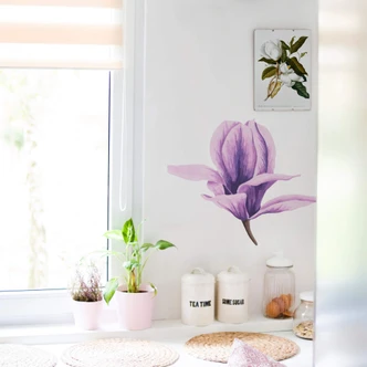 Wandtattoo Magnolienblüte Watercolor 