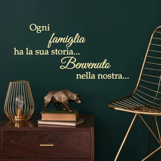 Wandtattoo Ogni famiglia ha la sua storia Wandtattoo Ogni famiglia ha la sua storia