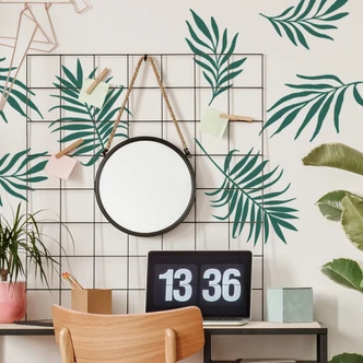 Wandtattoo Palmenzweige-Set 28-teilig 