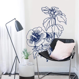 Wandtattoo Pflanzen Silhouette 