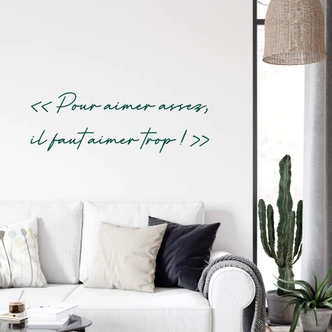 Wandtattoo Pour aimer assez 