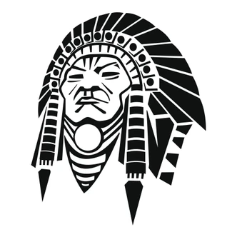 Wandtattoo Red Indian 