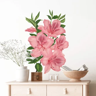 Wandtattoo Rosa Lilien 