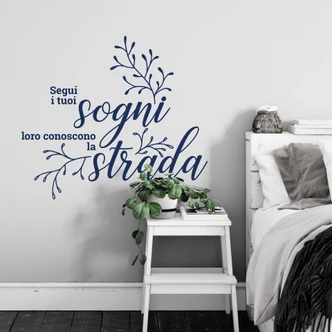 Wandtattoo Segui i tuoi sogni loro Wandtattoo Segui i tuoi sogni loro